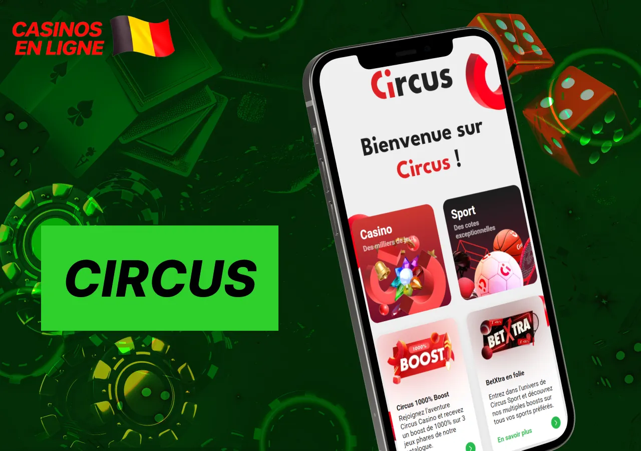 Le casino Circus combine jeux classiques et formats de casino en ligne modernes.